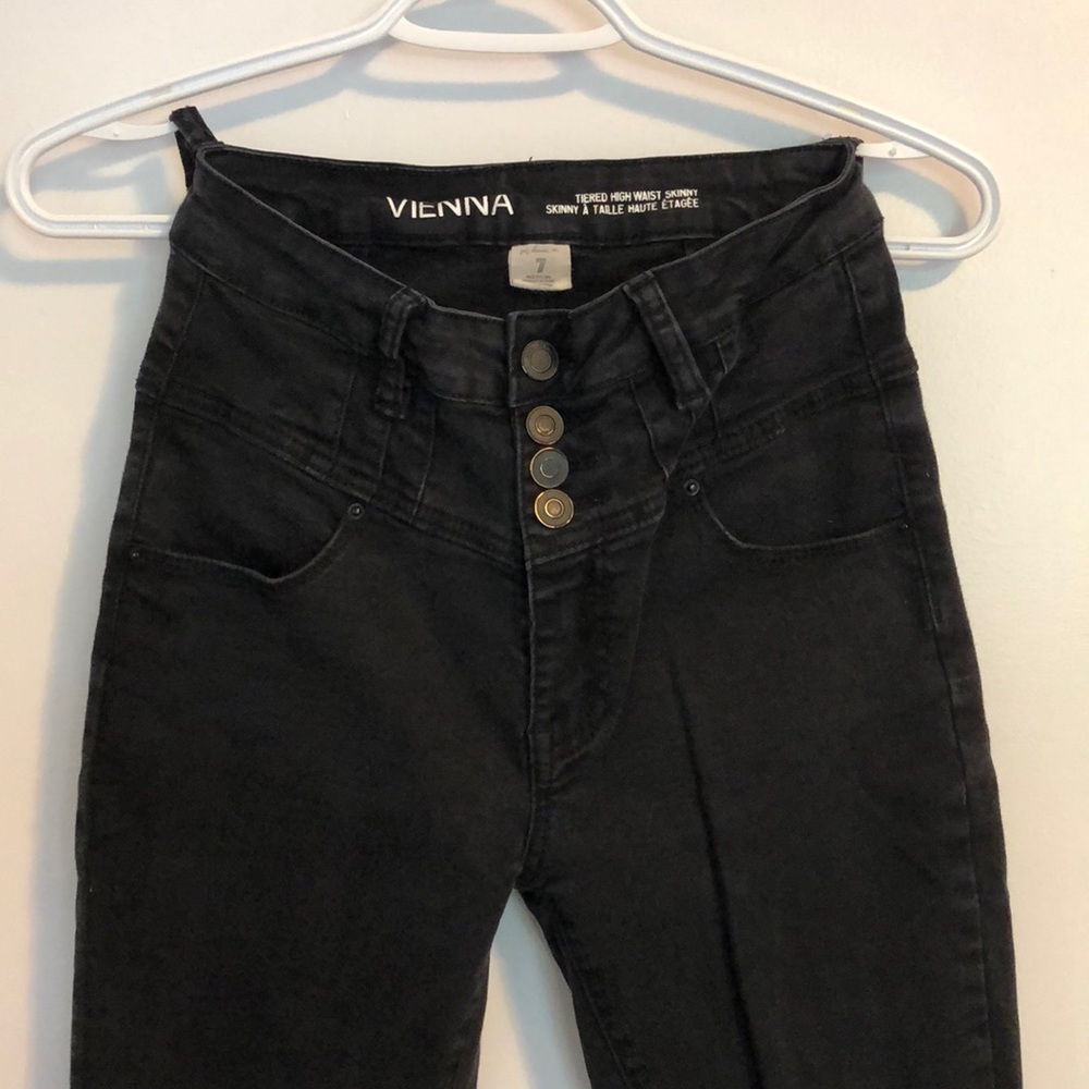 Black high waist skinny jeans